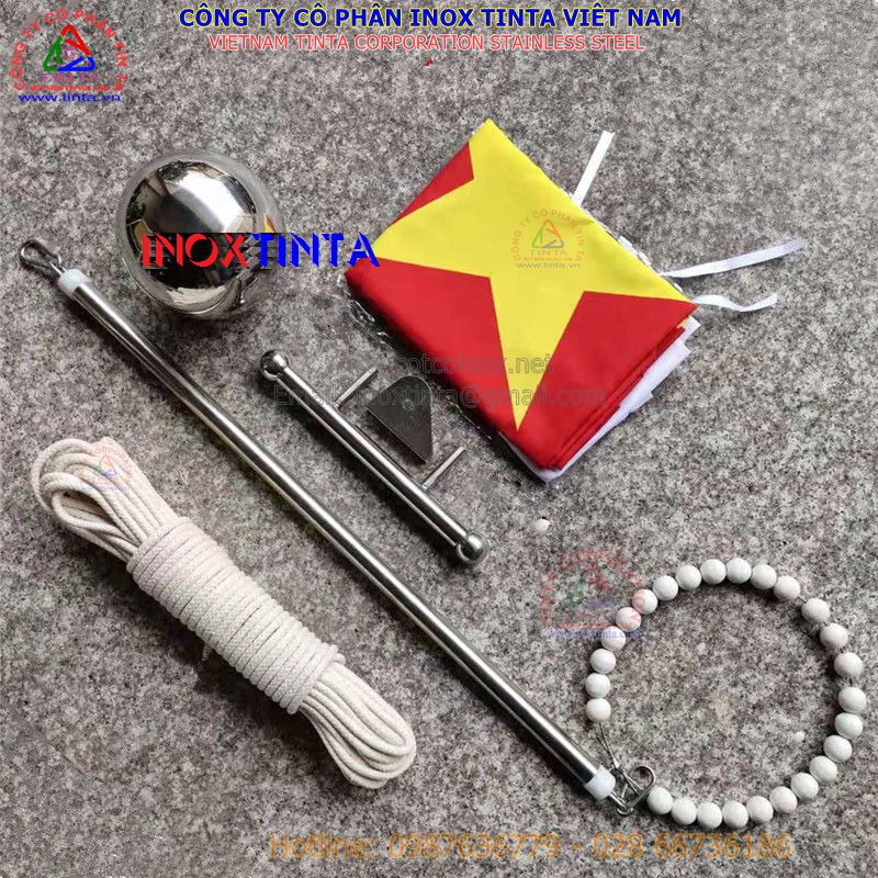 Nhận bảo hành sửa chữa thay thế dây cáp inox 304, phụ kiện cột cờ inox giá tốt.