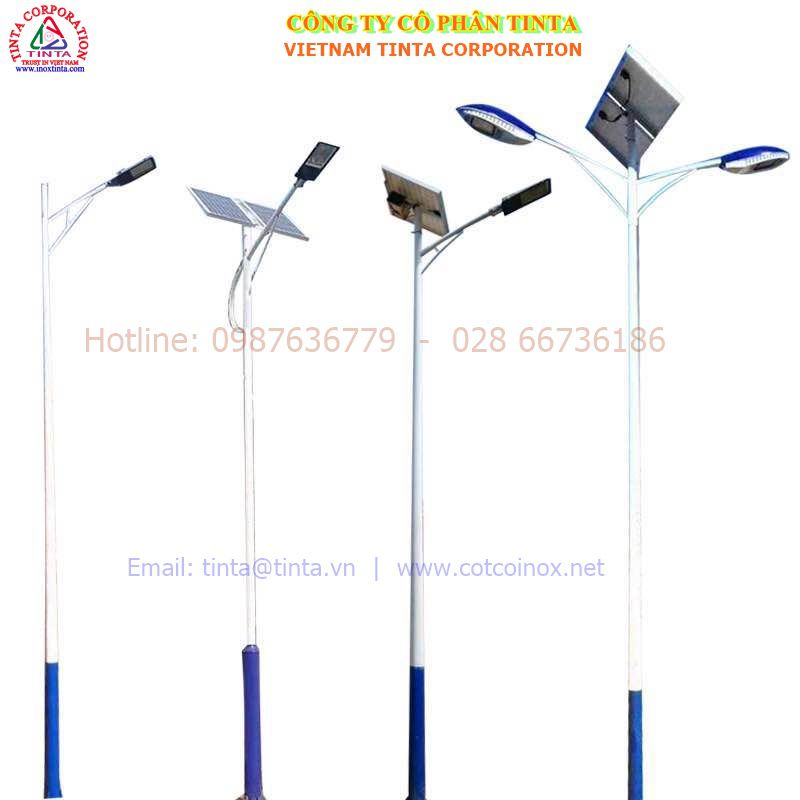 Trụ đèn đường. Bảng báo giá trụ đèn đường. Công ty Cổ Phần TINTA VN thi công lắp đặt tru den duong giá rẻ.