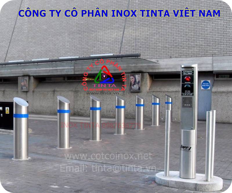 Công Ty Cổ Phần Inox TinTa Việt Nam thiết kế gia công lắp đặt trụ chống va chạm, trụ chắn bảo vệ và các mẫu cột inox 304 đẹp.