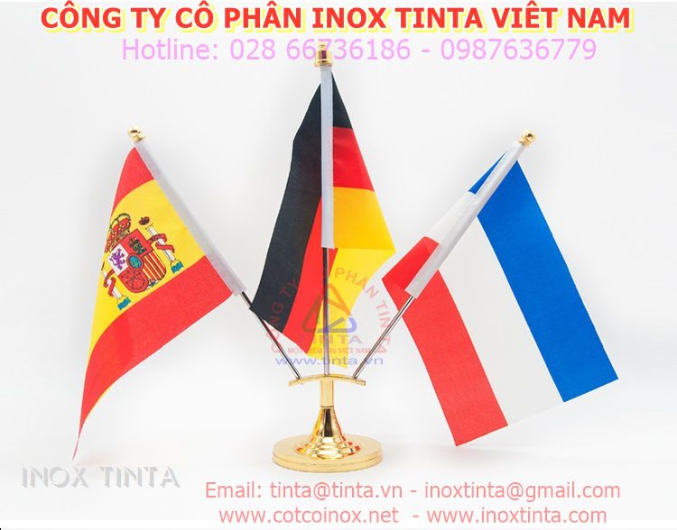Nếu bạn cần tư vấn mua cờ Tổ Quốc tại Đà Nẵng với chân đế cắm cờ để bàn làm việc của Inox TINTA.