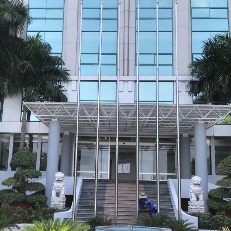 Cột cờ inox cao 12m