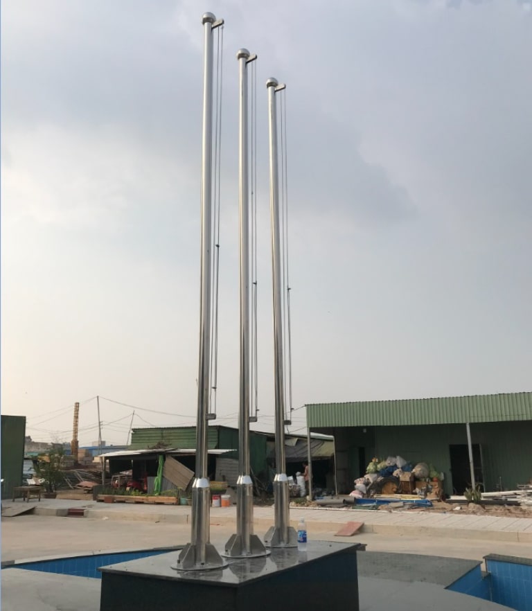 Cột cờ inox 304 cao 6m