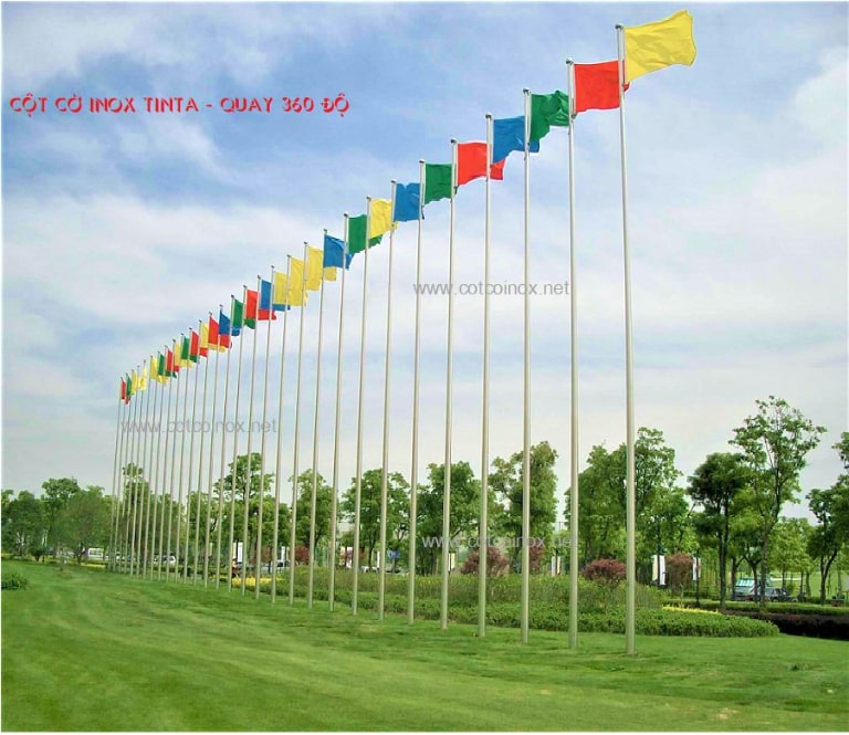 Thông số kỹ thuật chi tiết của cột cờ inox cho công viên