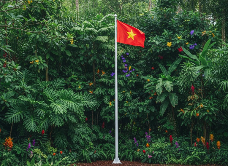 Quy trình lắp đặt và tiêu chuẩn an toàn của cột cờ inox sơn tĩnh điện