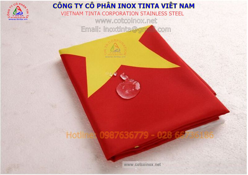 Kích thước lá cờ để bàn, văn phòng, ngoài trời và lá cờ tổ quốc Việt Nam và cột cờ inox 304.