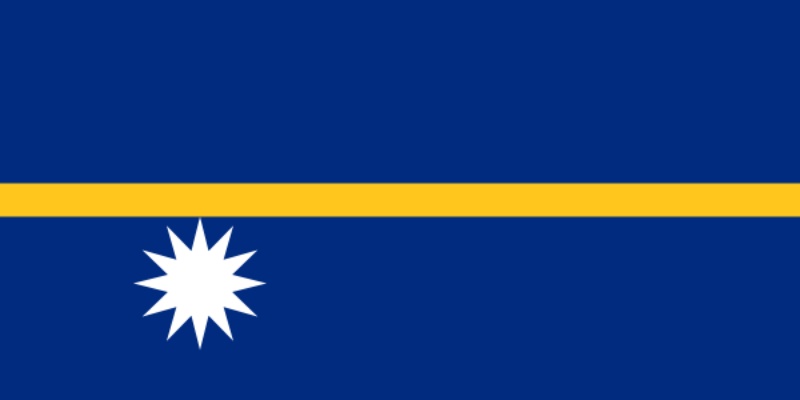 Lá cờ Nauru giả rẻ tại HCM. tên chính thức là nước Cộng hòa Nauru, là một đảo quốc tại Micronesia