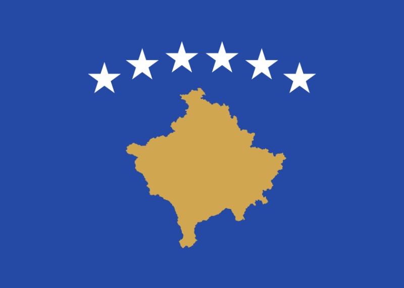 Lá cờ Kosowo tại TP HCM  cờ của Cộng hòa Kosovo tuyên bố độc lập của nước Cộng hòa Kosovo