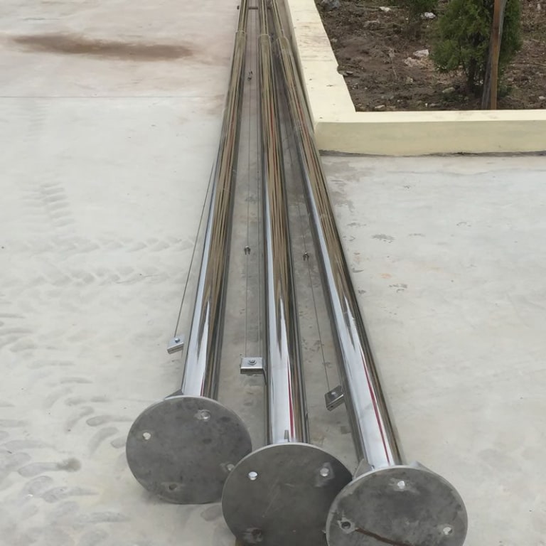 Cột cờ inox loại liền khối