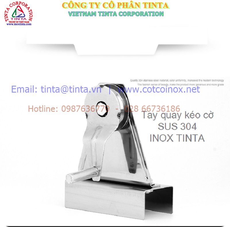Bộ tay quay dây cáp kéo cờ. Phụ kiện cột cờ cung cấp tại Thành phố Hồ Chí Minh và Đà Nẵng, Hà Nội Việt Nam