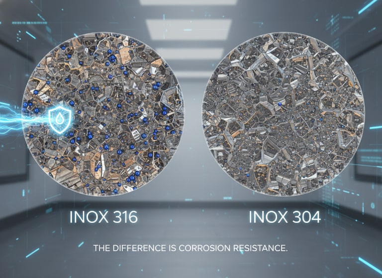 Khác Biệt Thành Phần Hóa Học và Tính Chất Vật Lý Của Inox 304 và 316