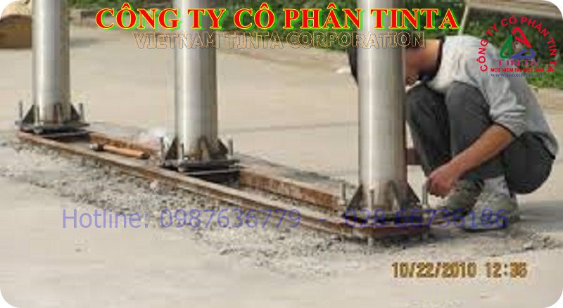 Thiết kế thi công cột cờ inox An Giang. Những mẫu cột cờ inox đẹp giá rẻ, cot co inox An Giang, Inox TinTa thi công trọn gói