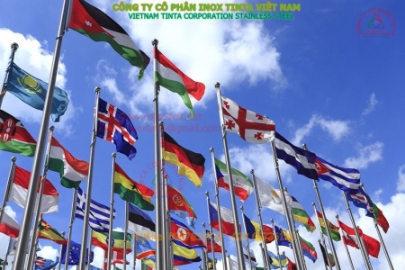 Sơ đồ cấu tạo bên trong cột cờ điện