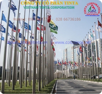 Công dụng cột cờ văn phòng trong các buổi họp