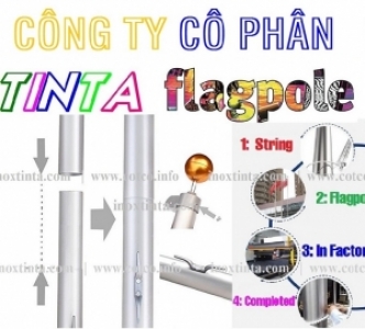 Giá cột cờ inox quay 360 độ thương hiệu TinTa Việt Nam.